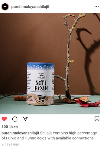Pure Himalayan Shilajit instagram post
